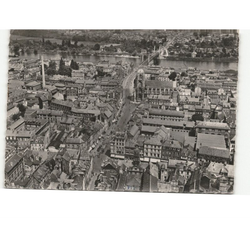 ELBEUF: la rue guynemer, le quartier saint-jean vue aérienne 10x15 - très bon état