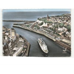 DIEPPE: l'avant port et le camping du pollet vue aérienne 10x15 - très bon état
