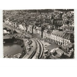 DIEPPE: les arcades XVIIIe siècle l'église saint-jacques XVe siècle vue aérienne 10x15 - très bon état