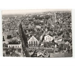 DIEPPE: place du puits salé et grande rue vue aérienne 10x15 - très bon état