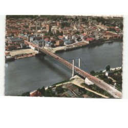 ELBEUF: le pont guynemer vue aérienne 10x15 - très bon état