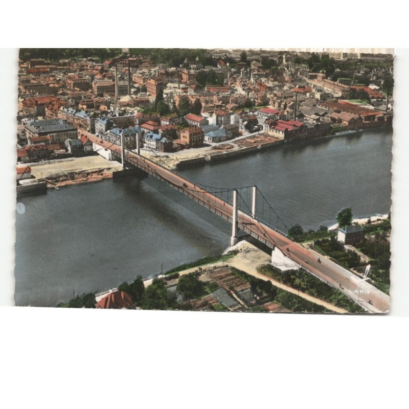 ELBEUF: le pont guynemer vue aérienne 10x15 - très bon état