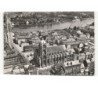 ELBEUF: l'église saint-jean, la rue et le pont guynemer vue aérienne 10x15 - très bon état