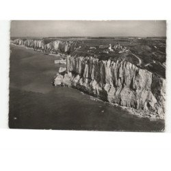FECAMP: les falaises, le sémaphore et chapelle notre-dame du salut vue aérienne 10x15 - état