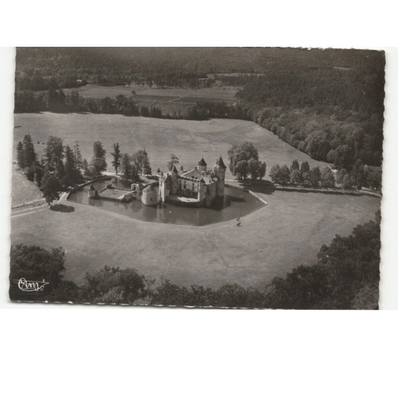 LA BREDE: château monumùent historique où naquit et vécut montesquieu vue aérienne 10x15 - très bon état