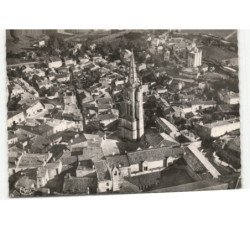 SAINT-EMILION: quartier de l'église vue aérienne 10x15 - très bon état