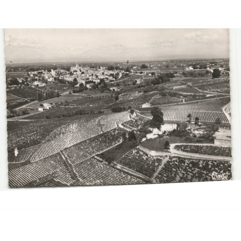 SAINT-EMILION: vue générale vue aérienne 10x15 - très bon état