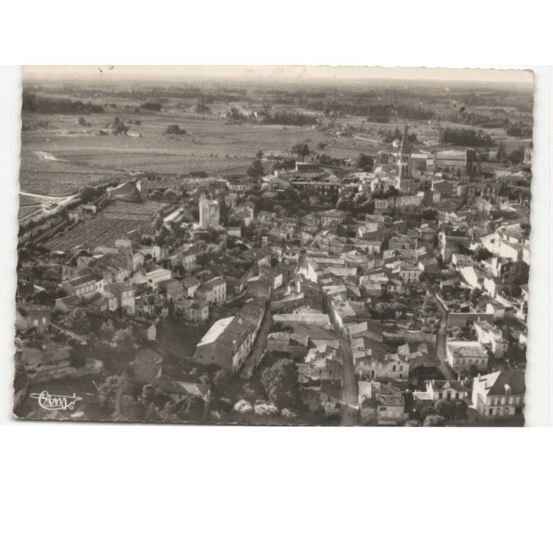 SAINT-EMILION: vue aérienne 10x15 - très bon état