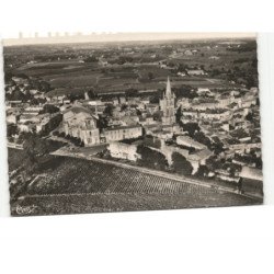 SAINT-EMILION: quartier de l'église vue aérienne 10x15 - très bon état