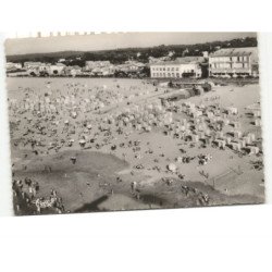 SOULAC-sur-MER: ensemble de la plage, les cabines, vue générale vue aérienne 10x15 - très bon état