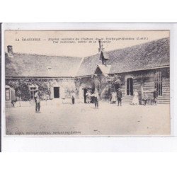 LA CHARLERIE: hôppital du château de la briche-par-hommes, vue intérieure, entrée de la chapelle - très bon état