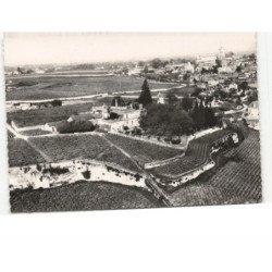SAINT-EMILION: premier grand cru classe "chateau ausone" vue aérienne 10x15 - très bon état