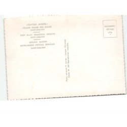 SAINT-EMILION: premier grand cru classe "chateau ausone" vue aérienne 10x15 - très bon état