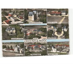 GIRONDE: chateaux du medoc vue aérienne 10x15 - très bon état