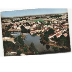 SAINT-SEURIN-sur-L'ISLE: les usines sur le l'isle vue aérienne 10x15 - état