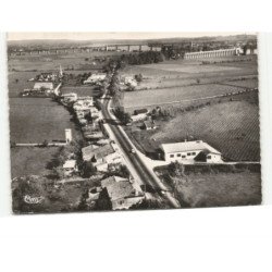 SAINT-VINCENT-de-PAUL: route de bordeaux-paris, pont routier et pont de chemin de fer vue aérienne 10x15 - très bon état
