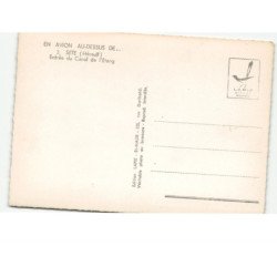 SETE: entrée du canal de l'étang vue aérienne 10x15 - très bon état