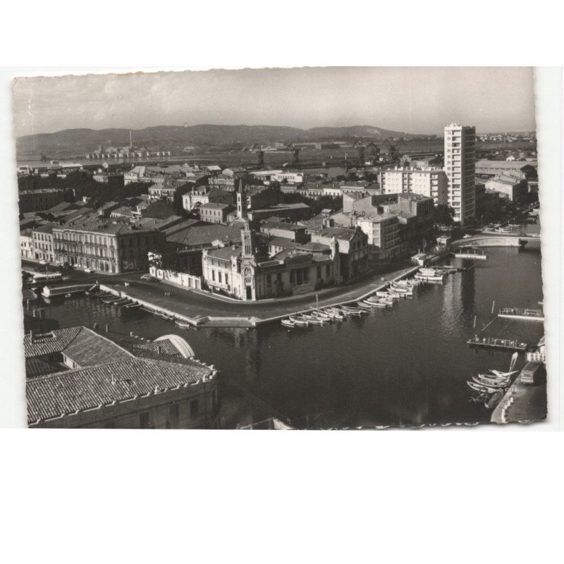SETE: chambre de commerce vue aérienne 10x15 - très bon état
