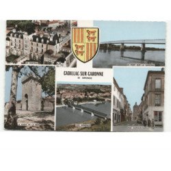 CADILLAC-sur-GARONNE: 5 vues vue aérienne 10x15 - très bon état