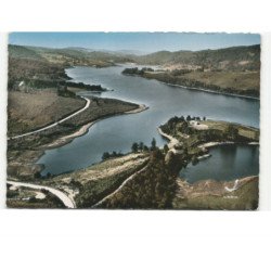 LA SALVETAT-sur-AGOUT: lac de raviège et les iles de rebondine vue aérienne 10x15 - très bon état