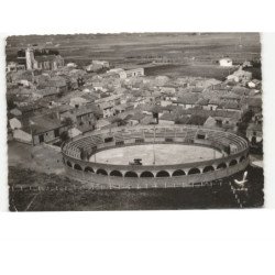 PEROLS: les arènes vue aérienne 10x15 - très bon état