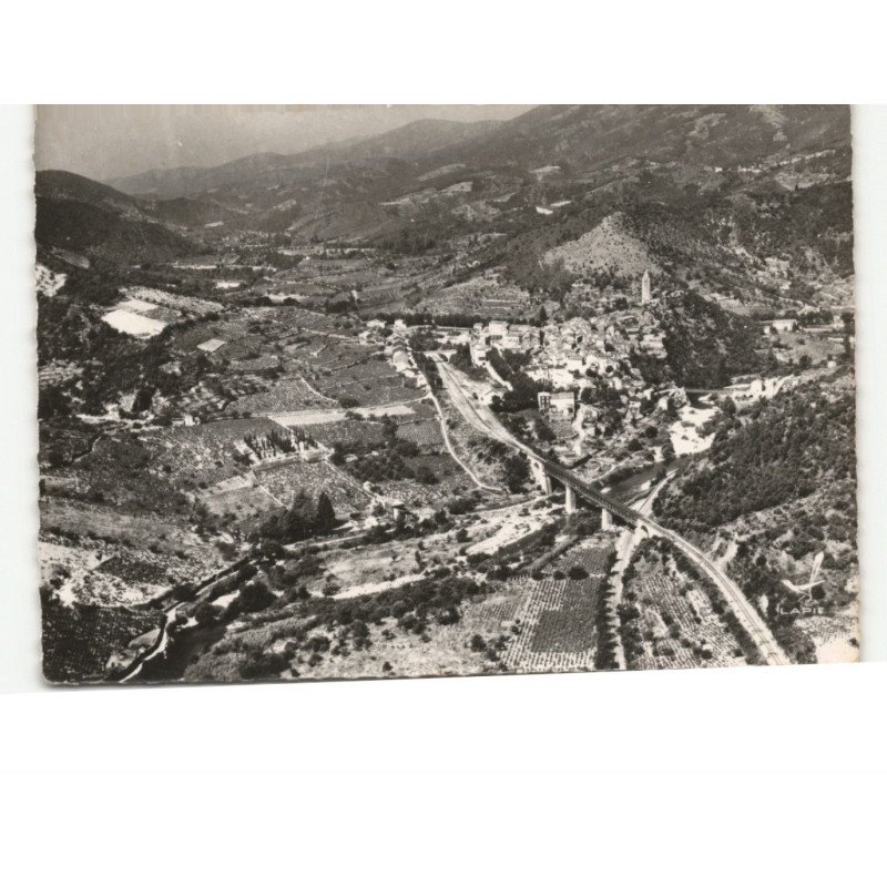 OLARGUES: vue générale vue aérienne 10x15 - très bon état