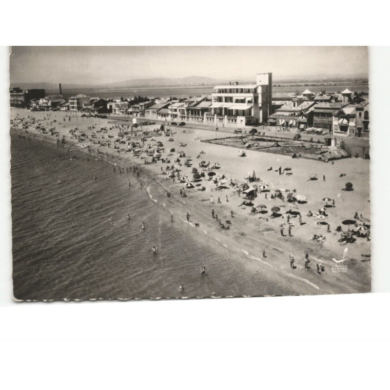 PALAVAS-les-FLOTS: plage rive droite vue aérienne 10x15 - très bon état
