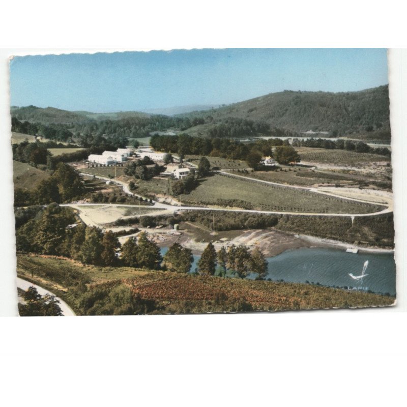 LA SALVETAT-sur-AGOUT: camping de la raviège, automobile-club du midi vue aérienne 10x15 - très bon état