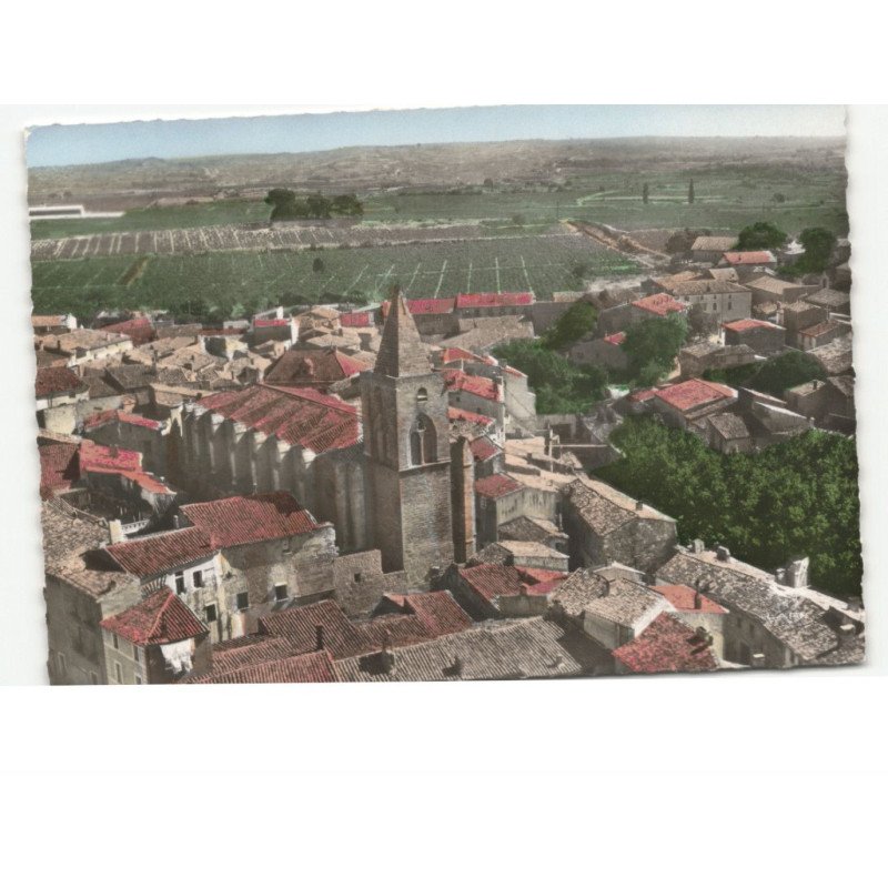 SAINT-PARGOIRE: l'église vue aérienne 10x15 - très bon état