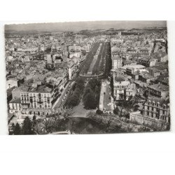 BEZIERS: les allées Paul Riquet vue aérienne 10x15 - très bon état