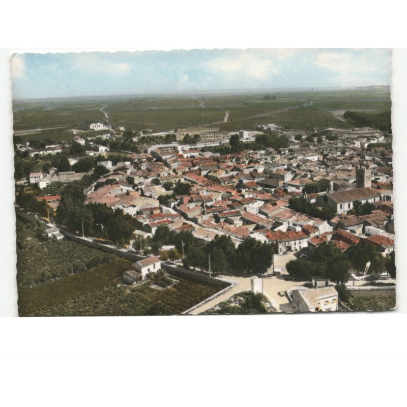 FLORENSAC: vue générale vue aérienne 10x15 - très bon état