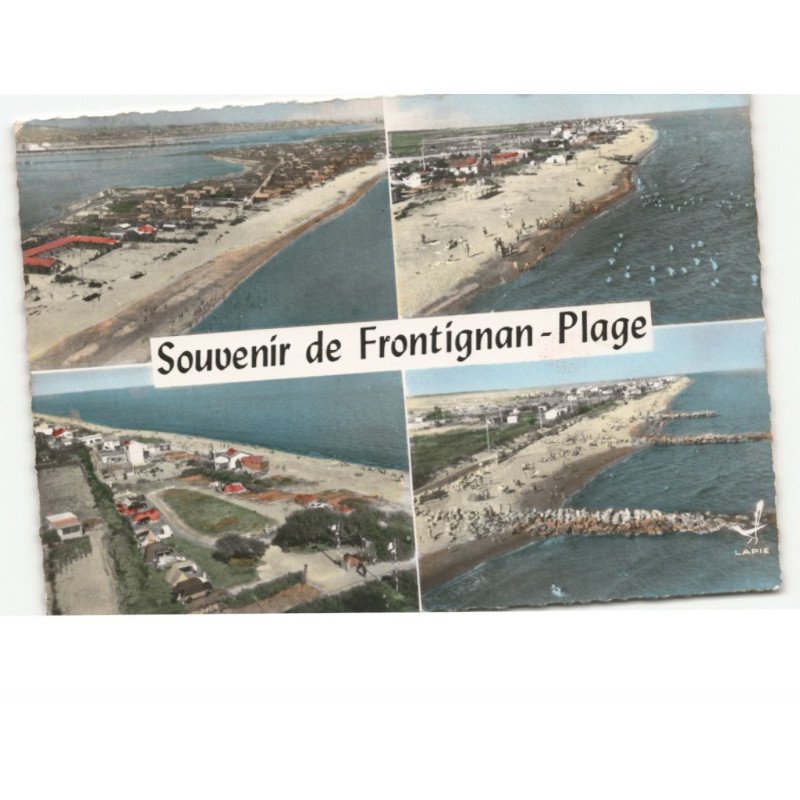 FRONTIGNAN-PLAGE:  vue aérienne 10x15 - très bon état