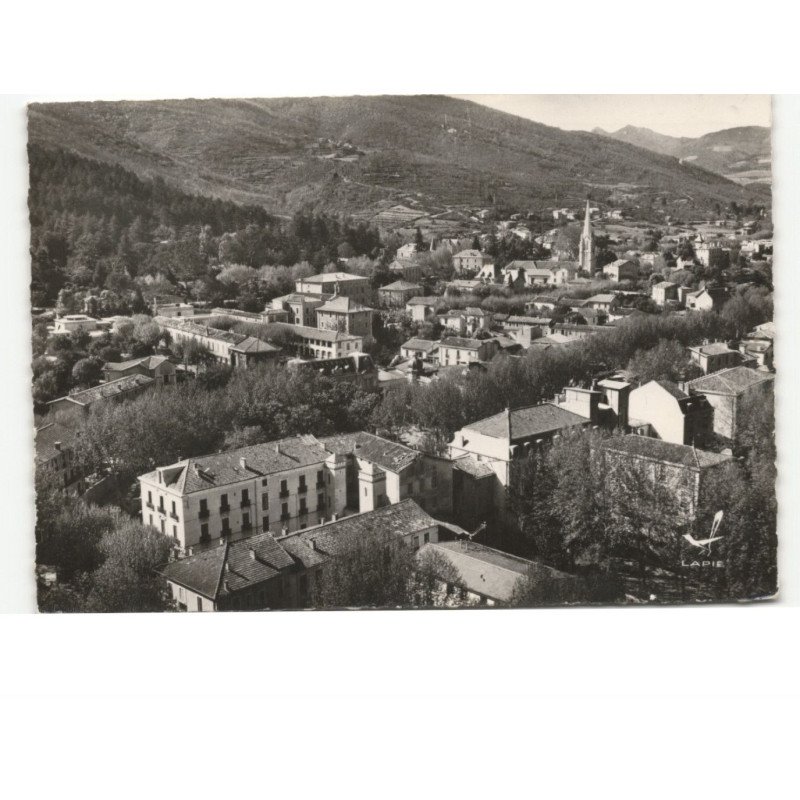 LAMALOU-les-BAINS: vue générale vue aérienne 10x15 - très bon état