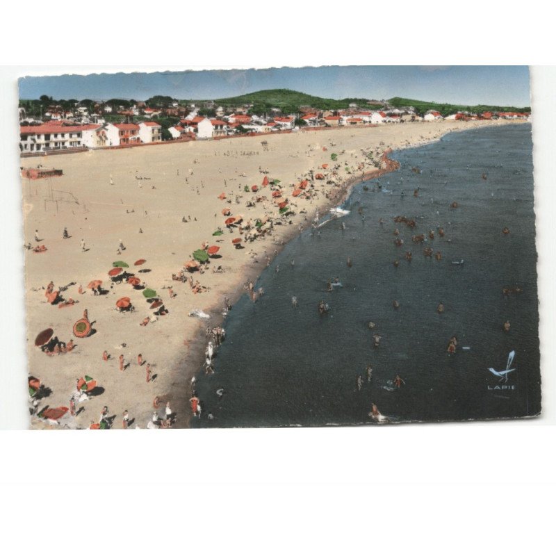 GRAU D'AGDE: la plage vue générale vue aérienne 10x15 - très bon état
