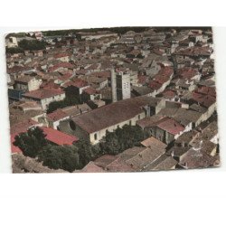 FLORENSAC: vue générale vue aérienne 10x15 - très bon état