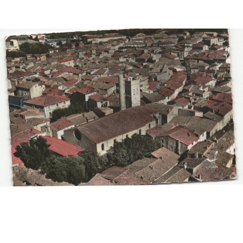 FLORENSAC: vue générale vue aérienne 10x15 - très bon état