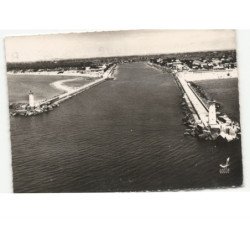 GRAU D'AGDE: l'embouchure de l'hérault vue aérienne 10x15 - très bon état