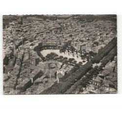 BEZIERS: la place jean-jaurès, ancienne citadelle vue aérienne 10x15 - très bon état