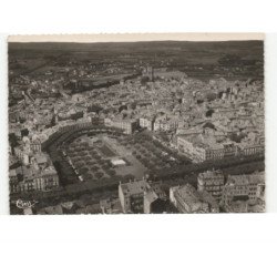 BEZIERS: la ville et la place de la citadelle vue aérienne 10x15 - très bon état