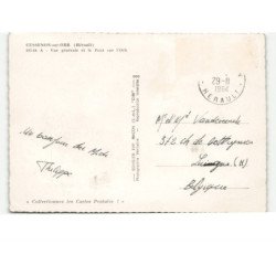 CESSENON-sur-ORB: vue générale et le pont sur l'orb vue aérienne 10x15 - très bon état