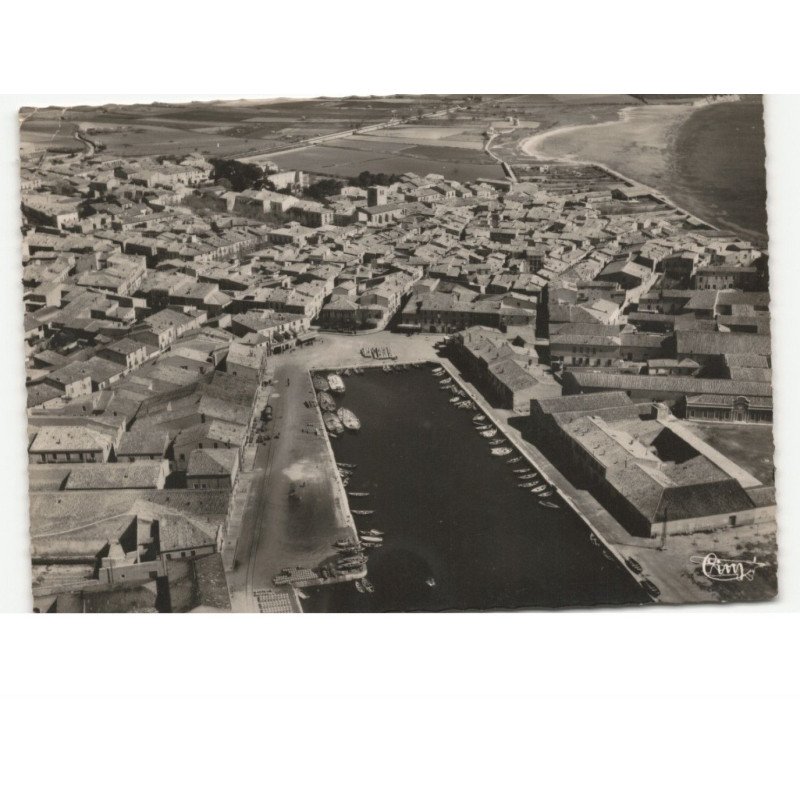 MEZE: le port et la ville vue aérienne 10x15 - état