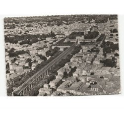 MONTPELLIER: l'aqueduc et la ville vue aérienne 10x15 - très bon état