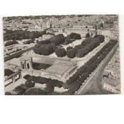 MONTPELLIER: jardins du peyrou vue aérienne 10x15 - très bon état