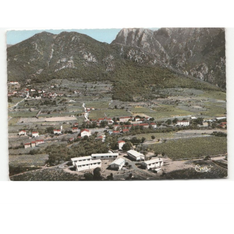 MONS-LA-TRIVALLE: vue générale vue aérienne 10x15 - très bon état