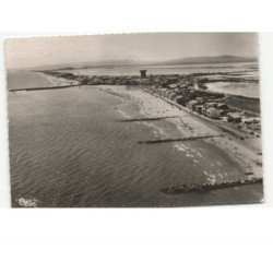 PALAVAS-les-FLOTS: la plage vue aérienne 10x15 - très bon état