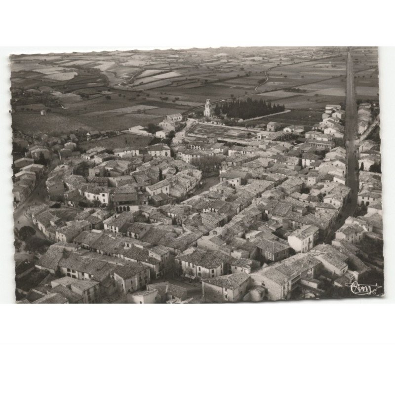 PAULHAN: sur la ville vue aérienne 10x15 - très bon état