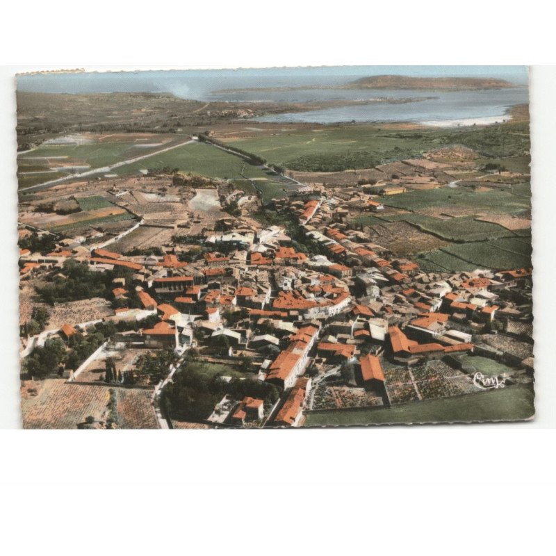 POUSSAN: vue panoramique vue aérienne 10x15 - très bon état