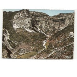 SAINT-GUILHEM-le-DESERT: la vallée du bout du monde, cirque de l'infernet vue aérienne 10x15 - très bon état