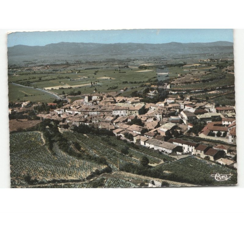 LE POUGET: et son vignoble vue aérienne 10x15 - très bon état
