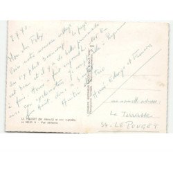 LE POUGET: et son vignoble vue aérienne 10x15 - très bon état